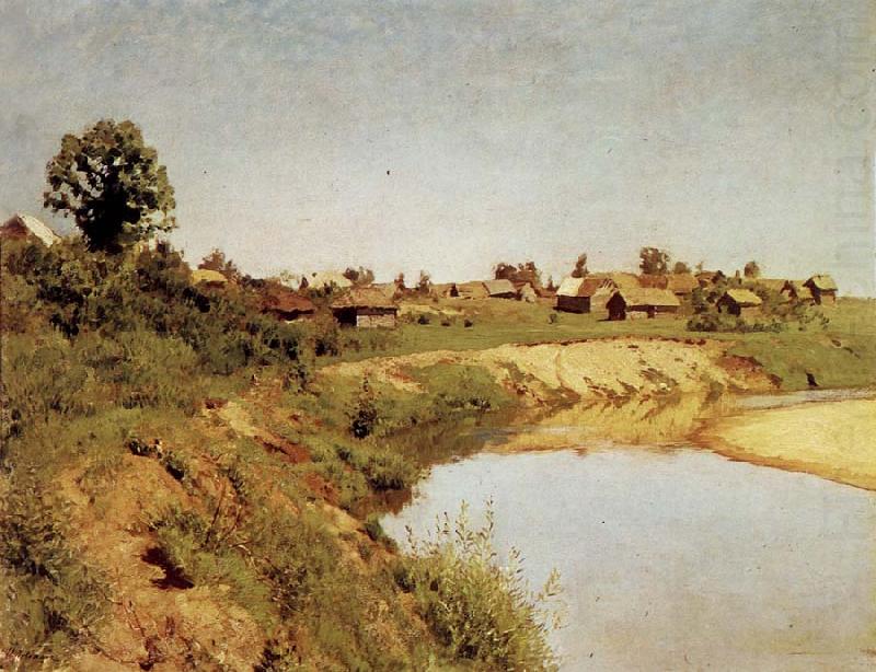 Village at the Flubufer, Levitan, Isaak